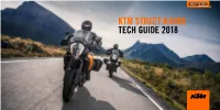 Ktm Street Range Tech Guide 2018 Intro the Ride of Your Life …But How Does It Happen?