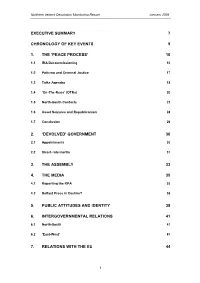 'Peace Process' 10 2. 'Devolved' Government 30 3