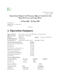 2018 Northland Russell Forest and Cape Brett Report(PDF