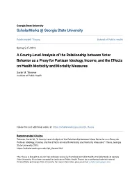 A County-Level Analysis of the Relationship Between Voter