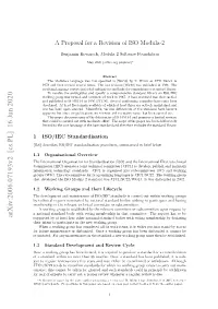 A Proposal for a Revision of ISO Modula-2 2
