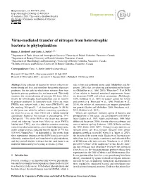 Article Is Available Ral Lysis of Bacteria in the Photic Zone
