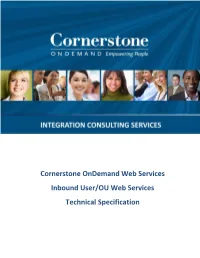 CSOD Web Services