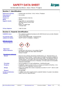 Section 2. Hazards Identification OSHA/HCS Status : This Material Is Considered Hazardous by the OSHA Hazard Communication Standard (29 CFR 1910.1200)