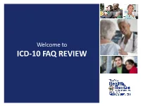 ICD-10 Faqs FAQ Review