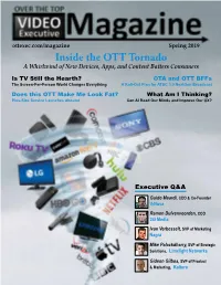 Inside the OTT Tornado a Whirlwind of New Devices, Apps, and Content Batters Consumers