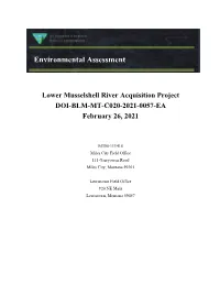Lower Musselshell River Acquisition Projrect Environmental Assessement