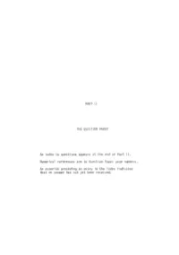 Part Ii the Question Paper