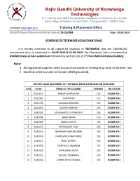 Rajiv Gandhi University of Knowledge Technologies (A.P