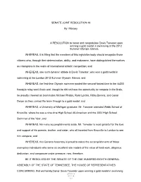 SENATE JOINT RESOLUTION 48 by Massey a RESOLUTION to Honor