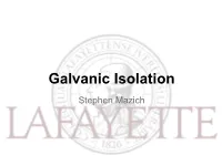 Galvanic Isolation