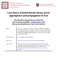 Low Doses of Bioherbicide Favour Prion Aggregation and Propagation in Vivo