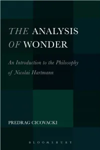 The Analysis of Wonder: an Introduction to the Philosophy Of