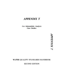 Water Quality Standards Handbook Second Edition Case Studies