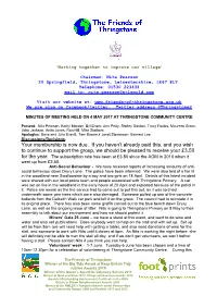 Your Membership Is Now Due. If You Haven't Already Paid This, and You Wish to Continue to Support the Group, We Should Be