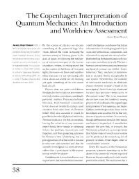 38 the Copenhagen Interpretation of Quantum Mechanics