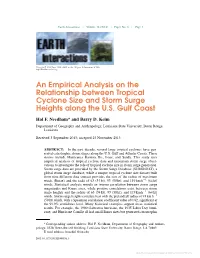 An Empirical Analysis on the Relationship Between Tropical Cyclone Size and Storm Surge Heights Along the U.S