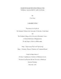 Diamond-Based Multimaterials for Thermal Management Applications