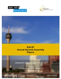 EGLSF Annual General Assembly Papers