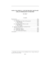 Moral Disapproval and the Meaning, Boundary, and Accommodation of Bigotry