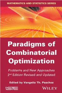 Paradigms of Combinatorial Optimization