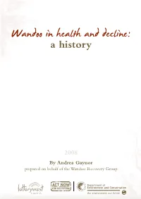 Wandoo in Health and Decline: a History