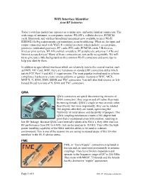 Wifi Interface Identifier from RF Industries