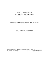 Yuba Goldfields Fish Barrier Project Preliminary