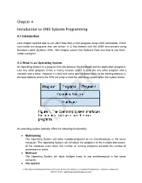 Chapter 4 Introduction to UNIX Systems Programming