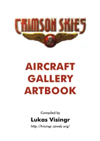 Crimson Skies Aircraft Gallery Artbook
