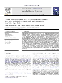 Enabling 3D Geomechanical Restoration of Strike- and Oblique-Slip Faults Using Geological Constraints, with Applications to the Deep-Water Niger Delta