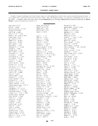 Author Index (Print)