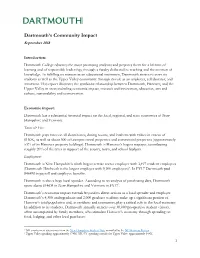 Dartmouth's Community Impact