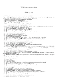 ICS18 - Study Questions