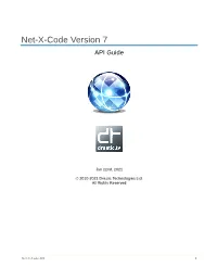 Net-X-Code Version 7 API Guide