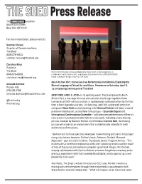 Shed2 Press Release