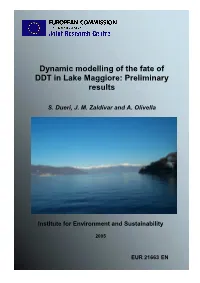 Dynamic Modelling of the Fate of DDT in Lake Maggiore: Preliminary Results