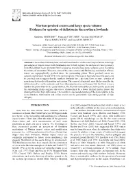Martian Perched Craters and Large Ejecta Volume: Evidence for Episodes of Deflation in the Northern Lowlands