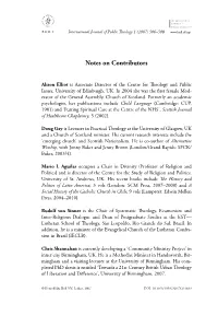 Notes on Contributors