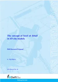 The Concept of Level of Detail in 3D City Models
