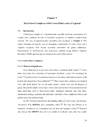 Chapter V Host-Guest Complexes with Crown Ethers and a Cryptand