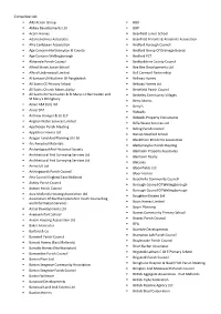 Consultee List