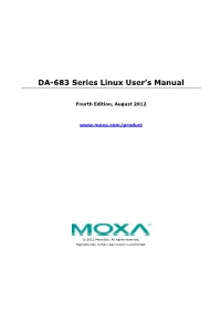 DA-683 Series Linux User's Manual