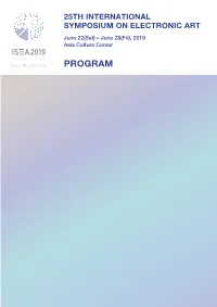Program Table of Contents