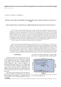1. Introduction Nickel-Based Alloys Are Modern Materials And, Due to Their