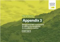 Appendix 3 Designated Site Assessment in Relation to Sensitivity to Woodland Creation