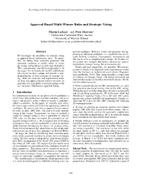 Approval-Based Multi-Winner Rules and Strategic Voting