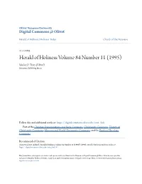 Herald of Holiness Volume 84 Number 11 (1995) Wesley D
