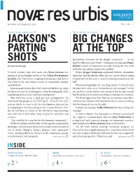 Jackson's Parting Shots Big Changes at The