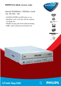 RWDV1610 (Bulk Version Only) RWDV1610RWDV1610